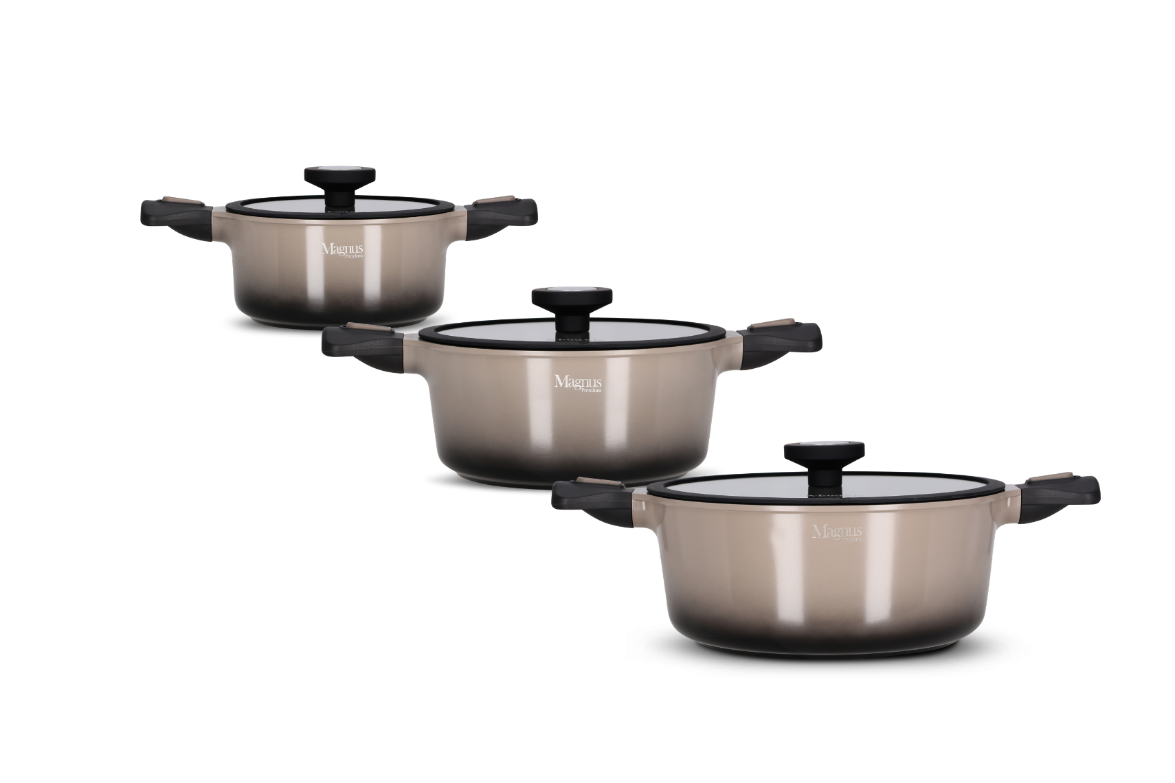 מארז 3 סירים BLACK&GRAY