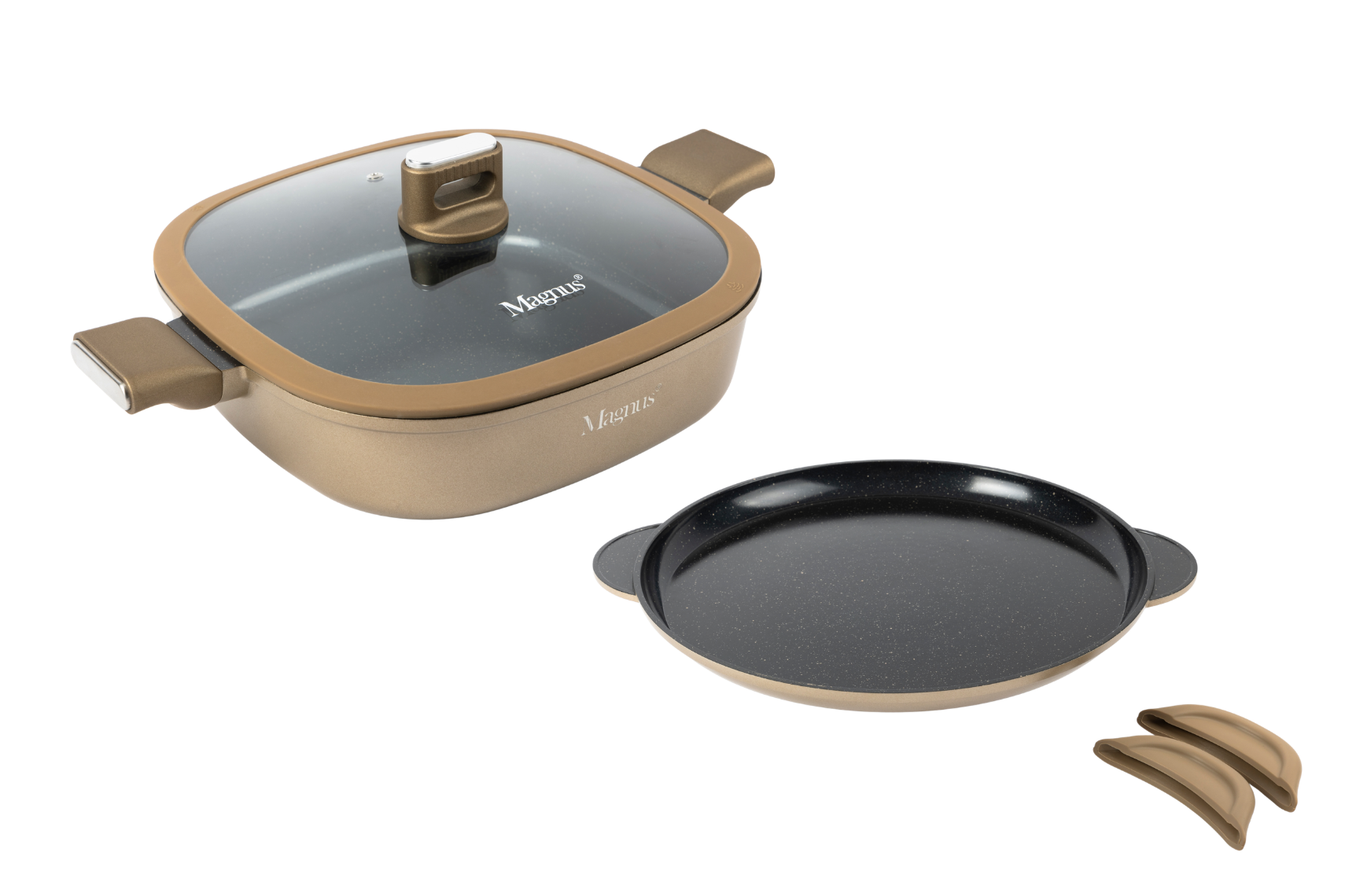 מארז סיר סוטאז' מרובע + מחבת שטוחה