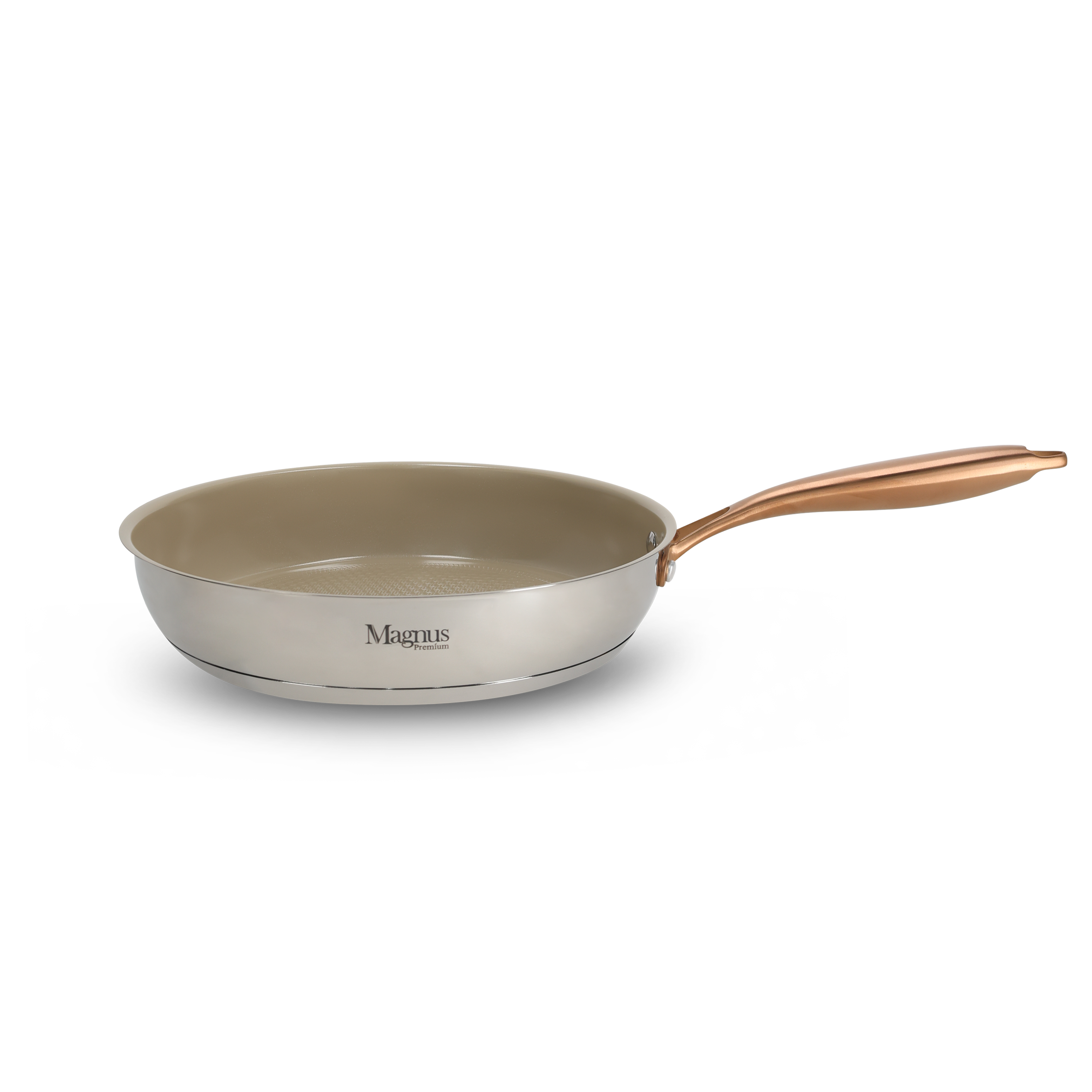 סט 3 מחבתות נירוסטה CERAMIC