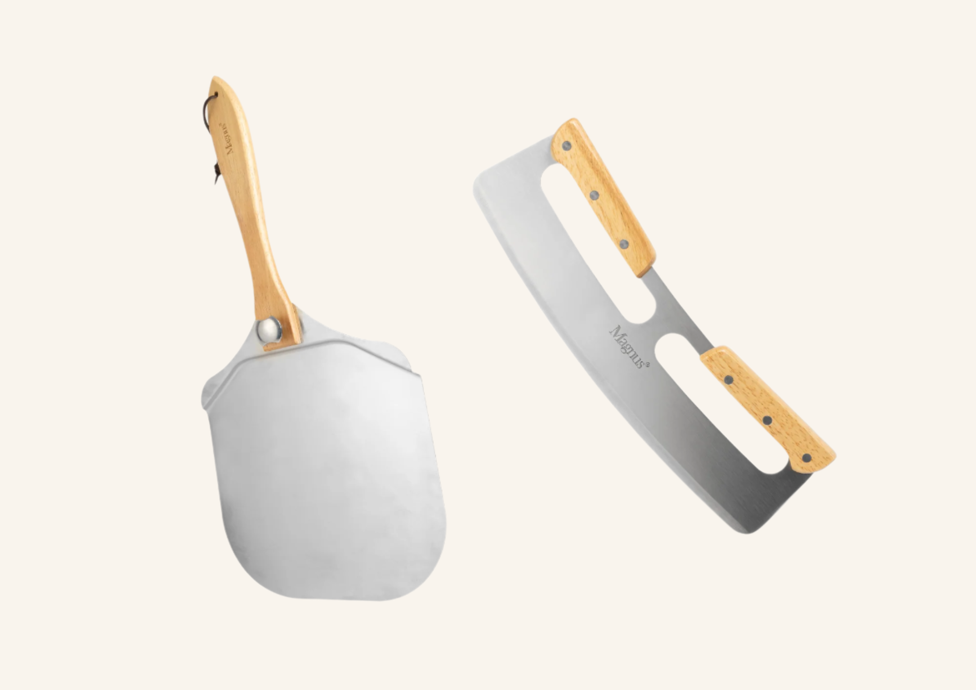 סט 2 כלי עזר לאפיית פיצות ובצקים