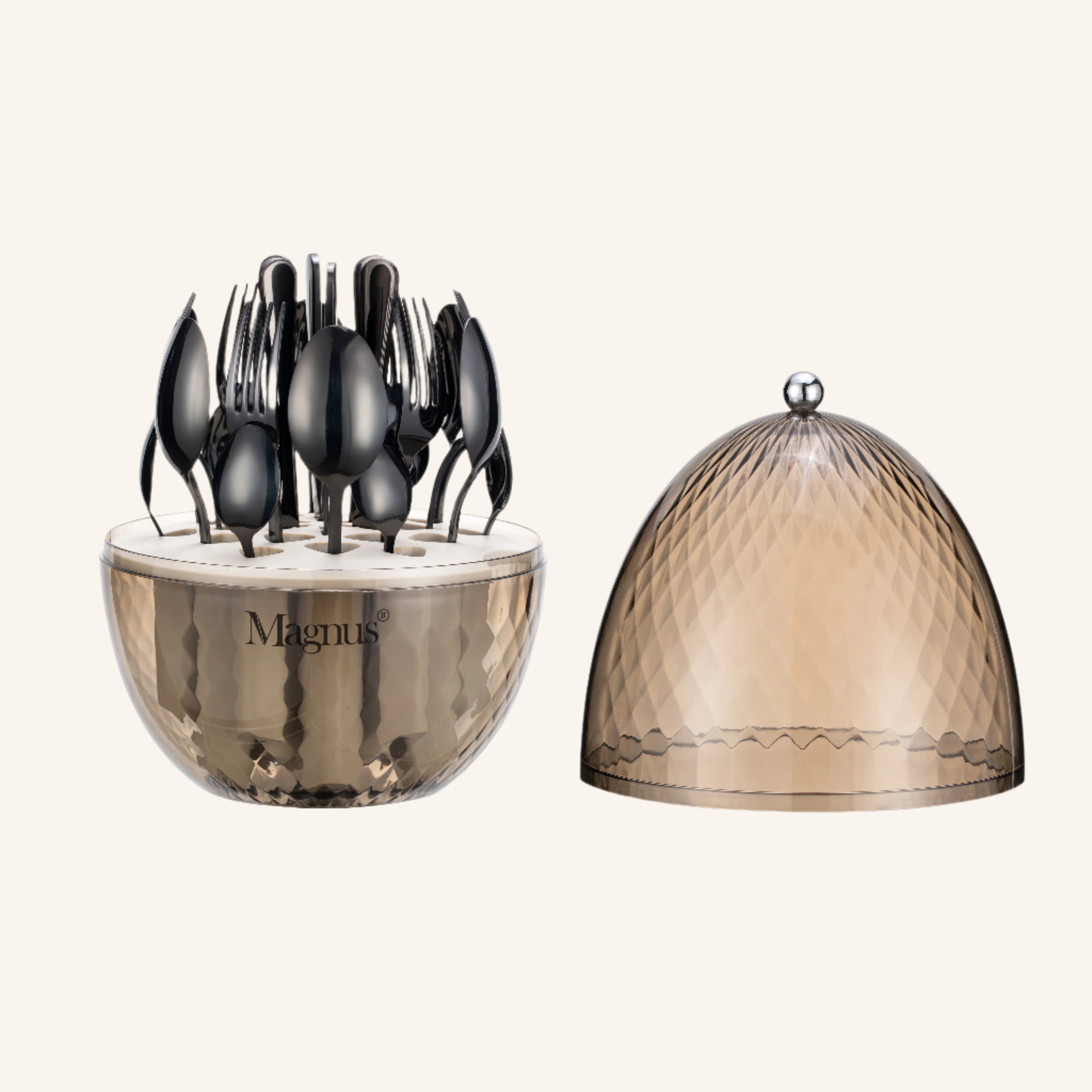 מעמד אחסון לסכו"ם EGG שחור