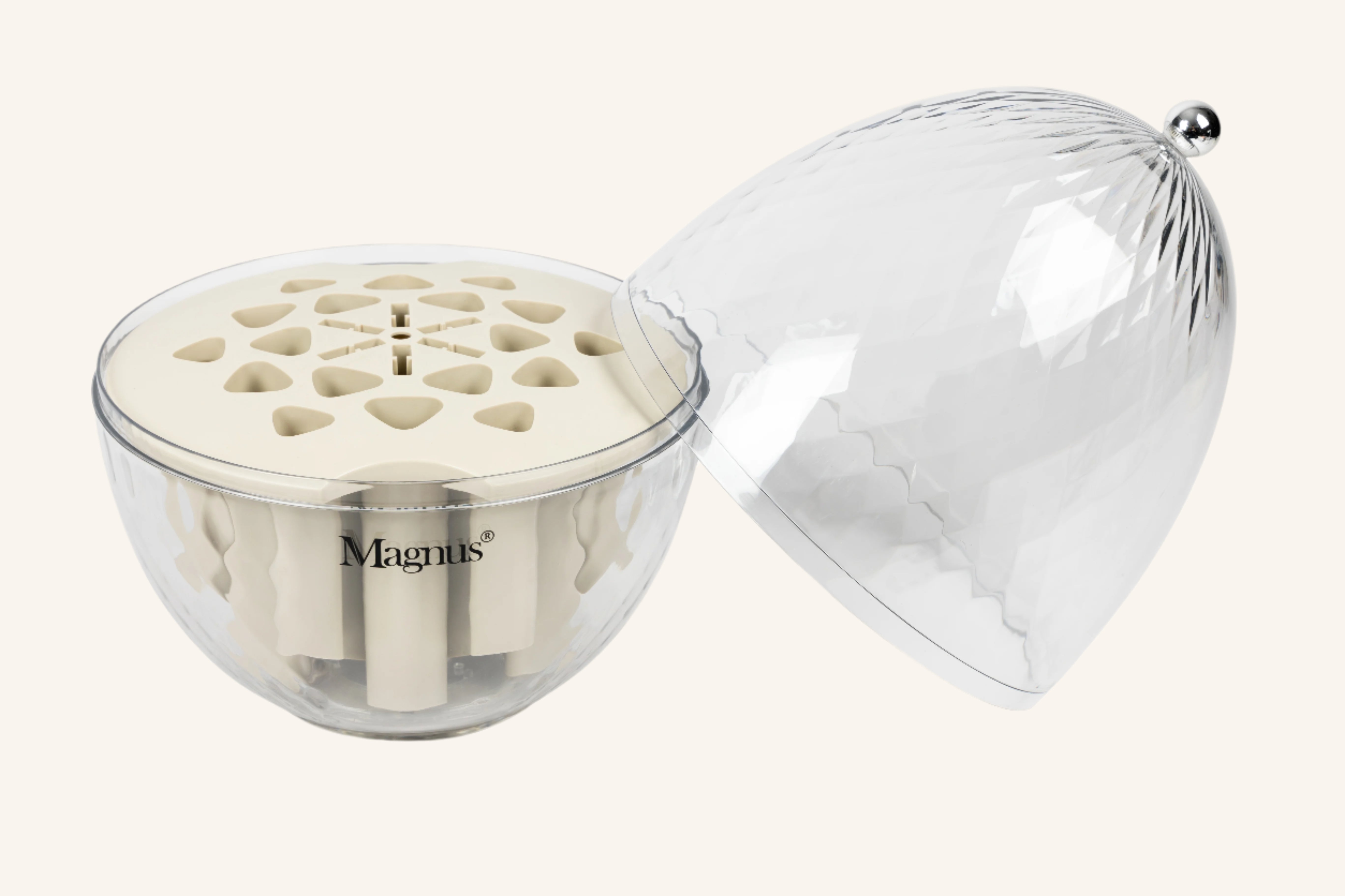 מעמד אחסון לסכו"ם EGG שקוף