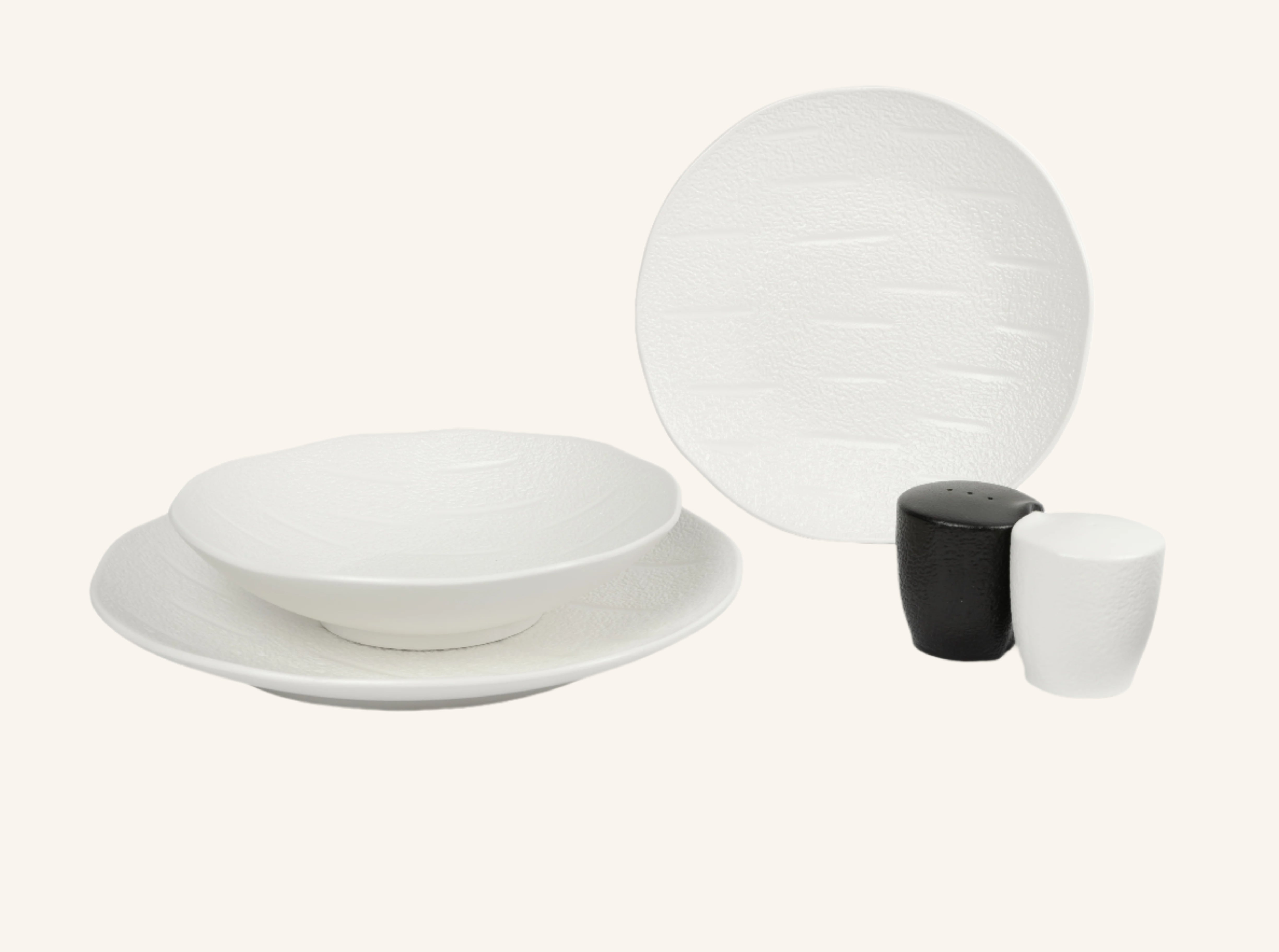 סט צלחות 18 חלקים דגם BIANCO