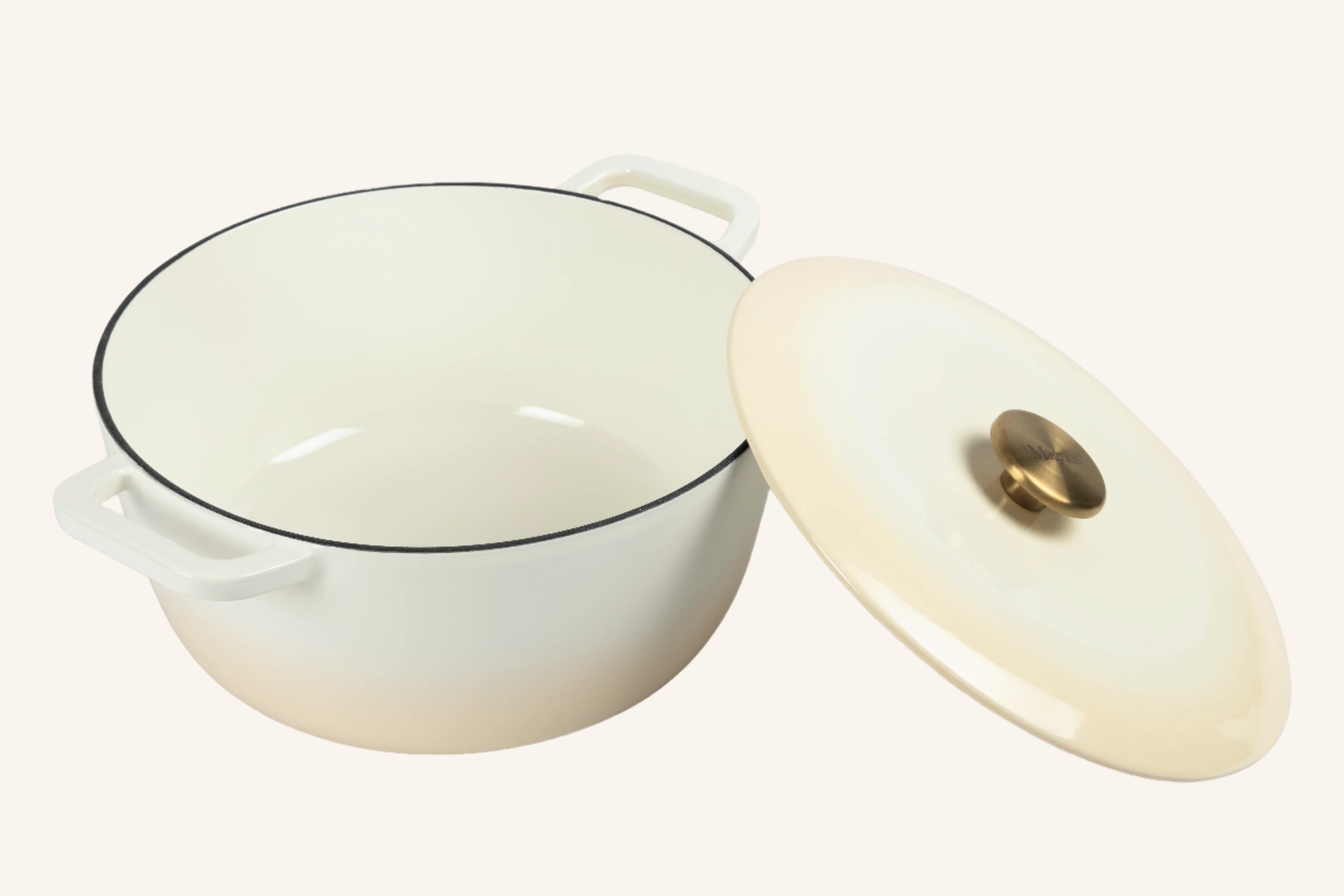 סיר יציקת ברזל עגול CREAM