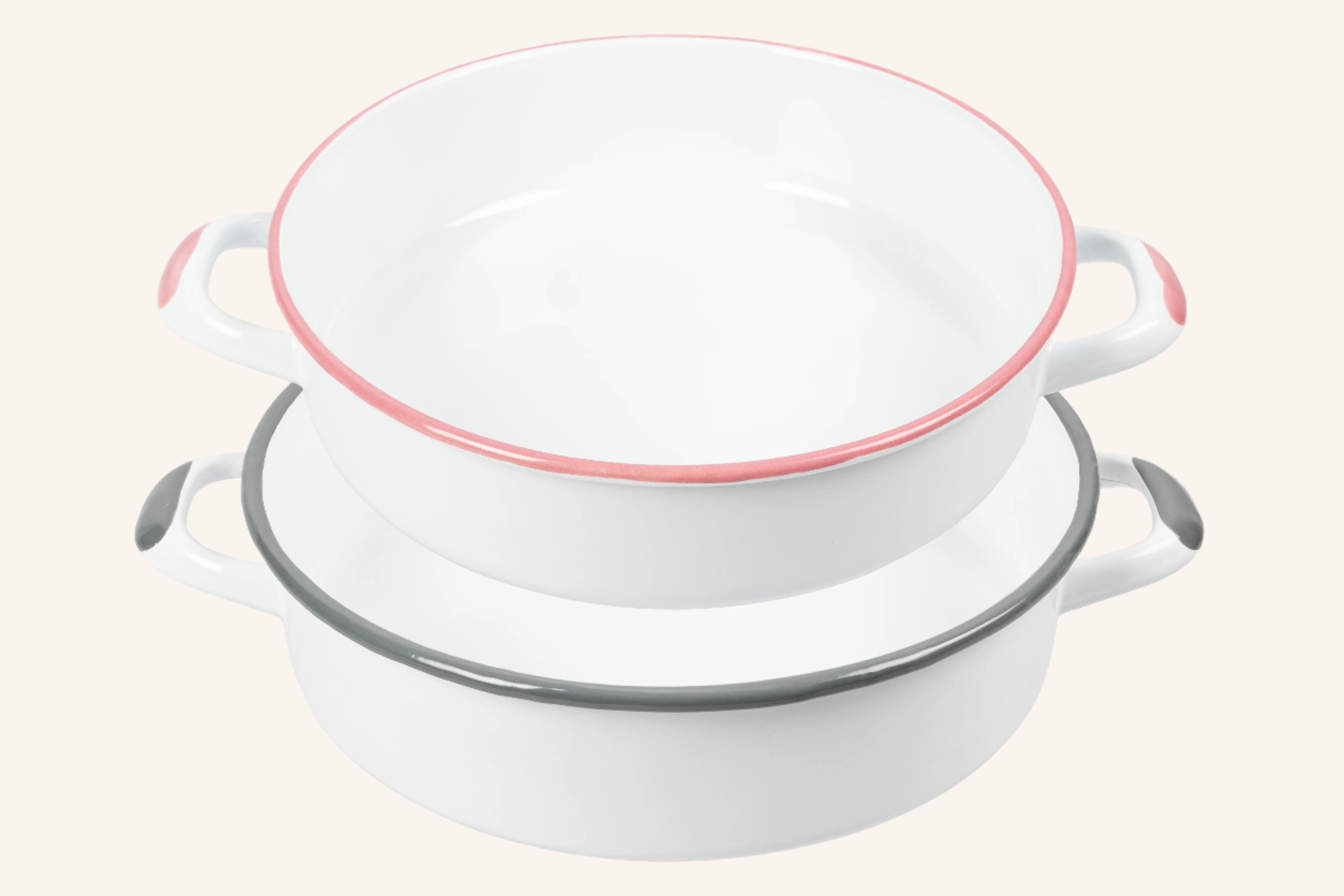 מארז 2 תבניות אמייל עגולות