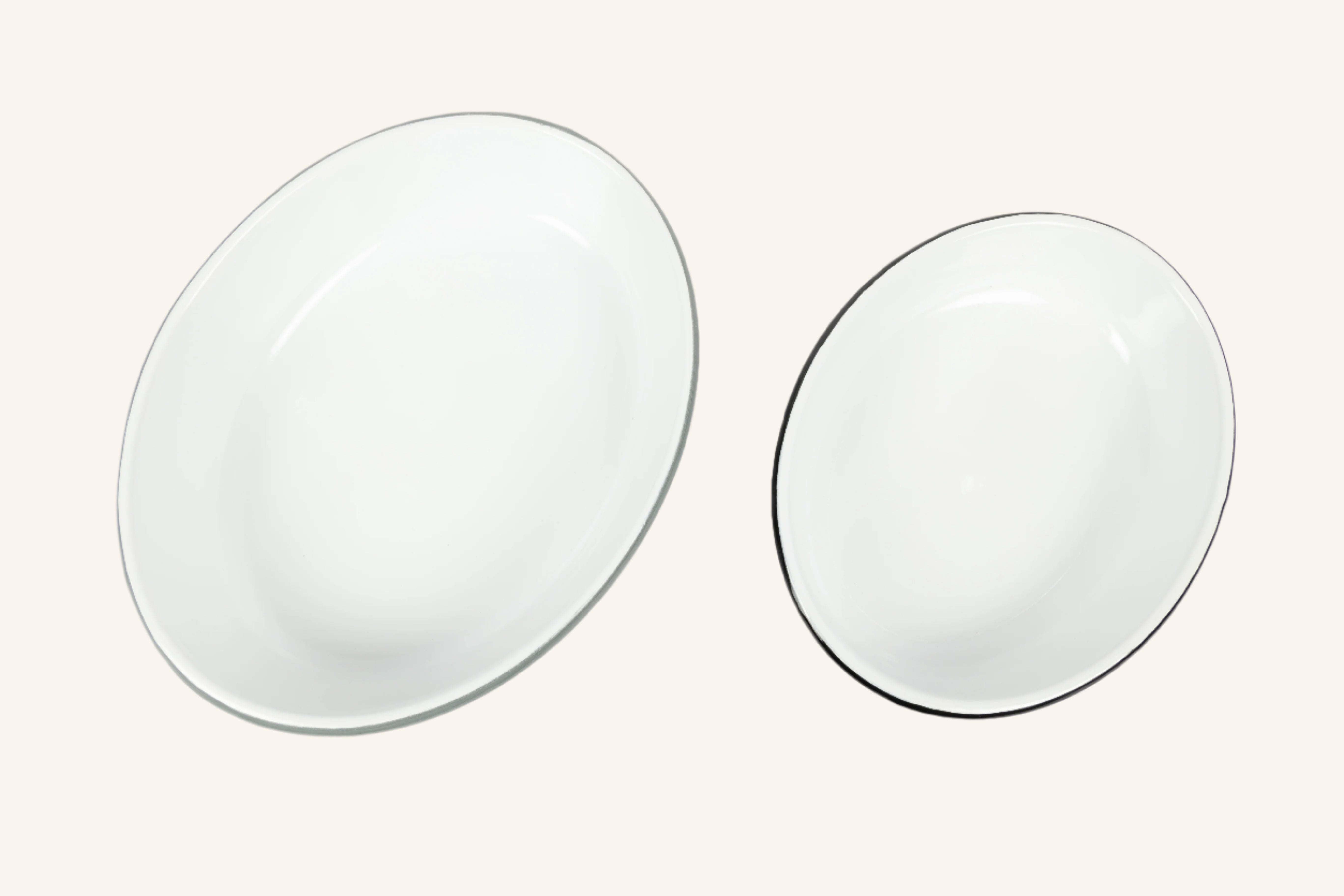 מארז 2 תבניות אמייל אובליות