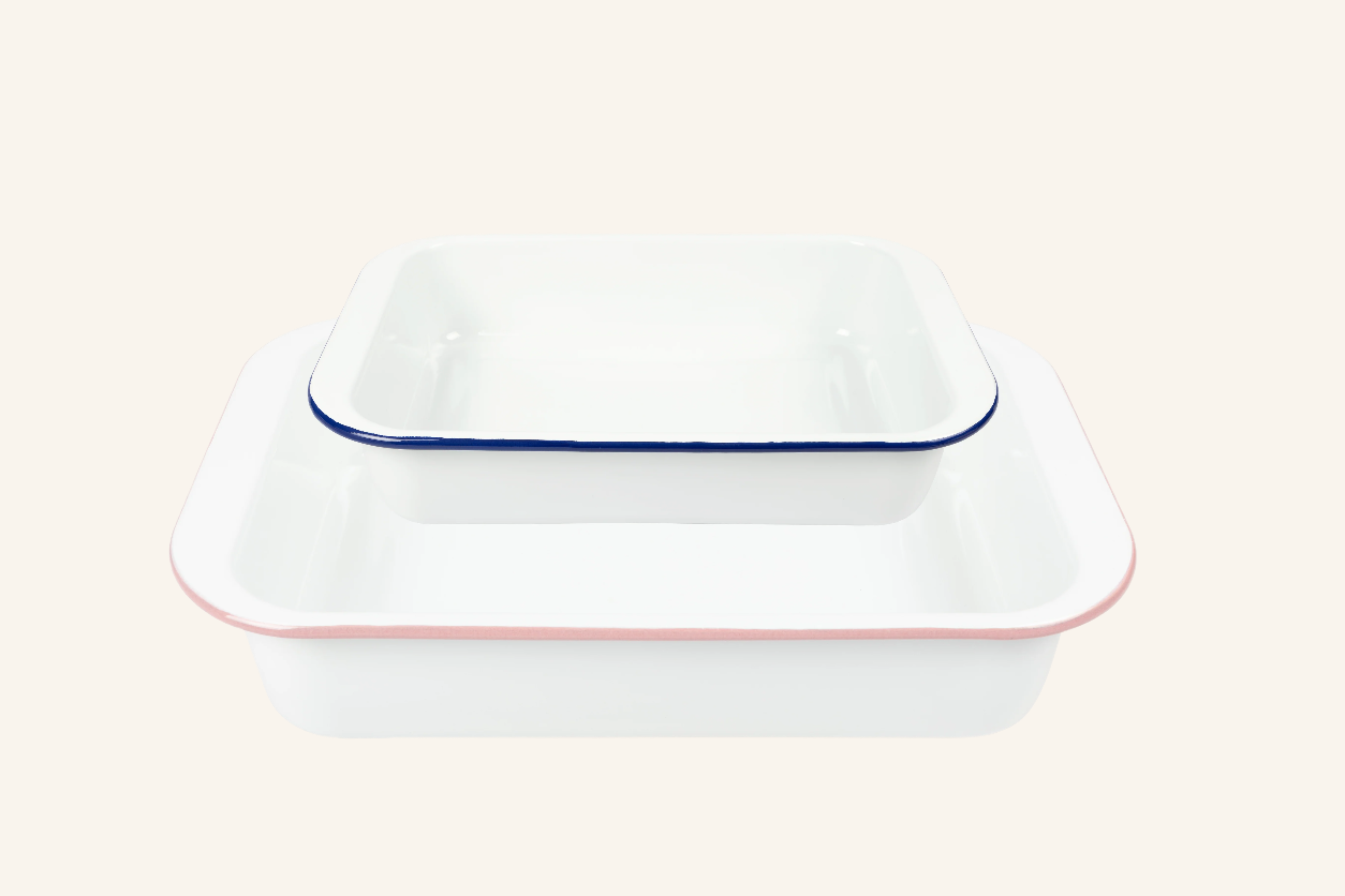 מארז 2 תבניות אמייל מלבניות 1