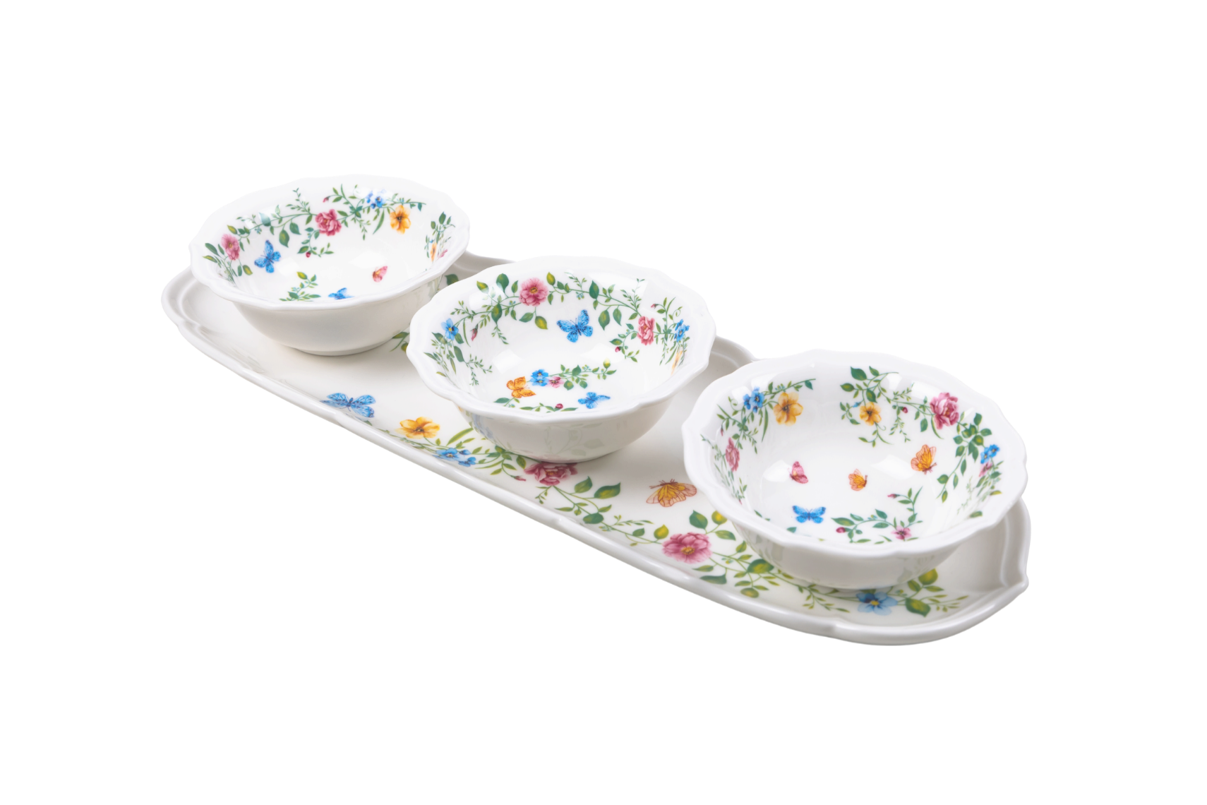 סט 3 קעריות וצלחת VINTAGE COLLECTION