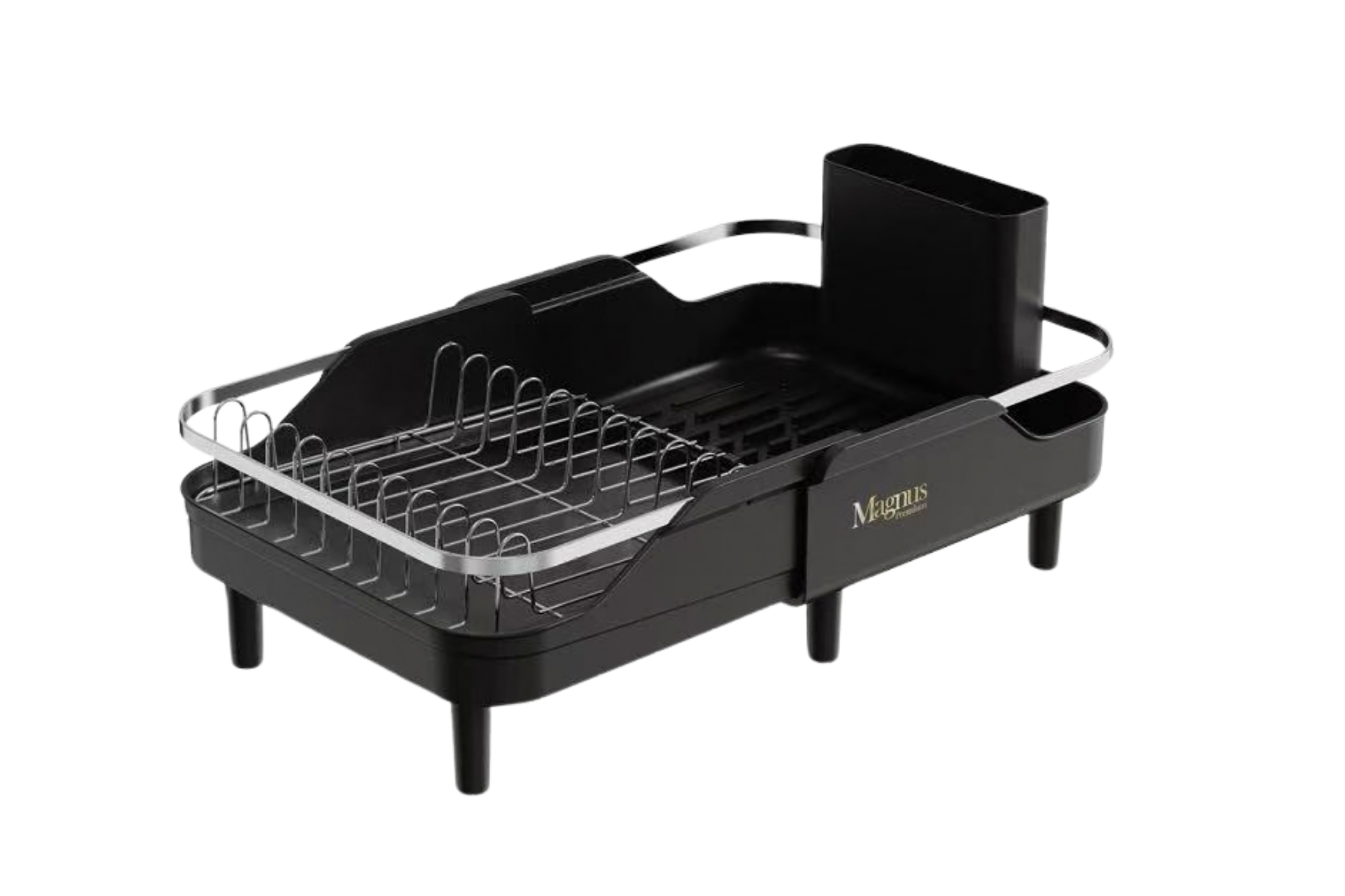 מתקן ייבוש כלים בגוון שחור