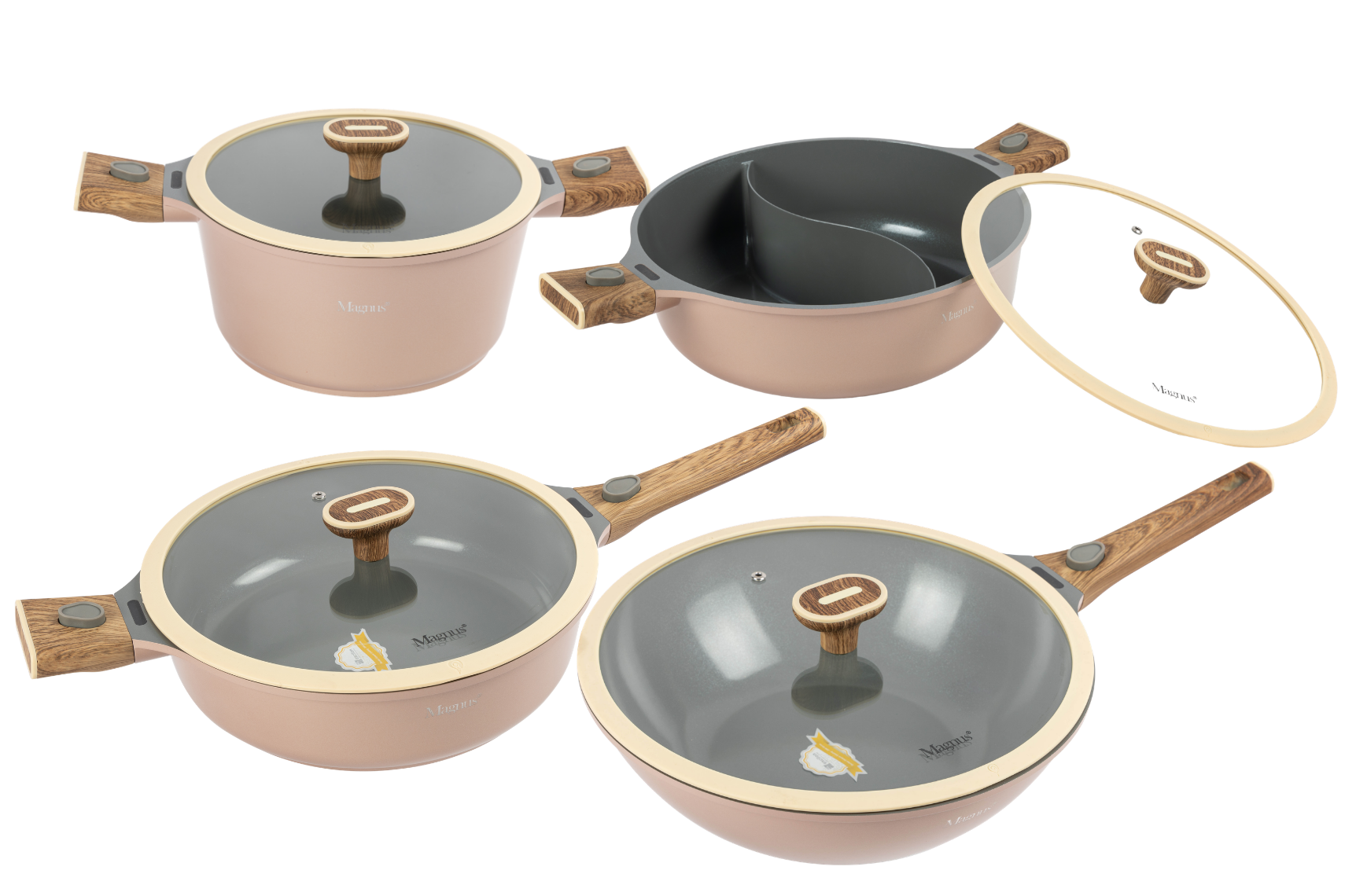 מארז 4 סירים דגם שמפניה