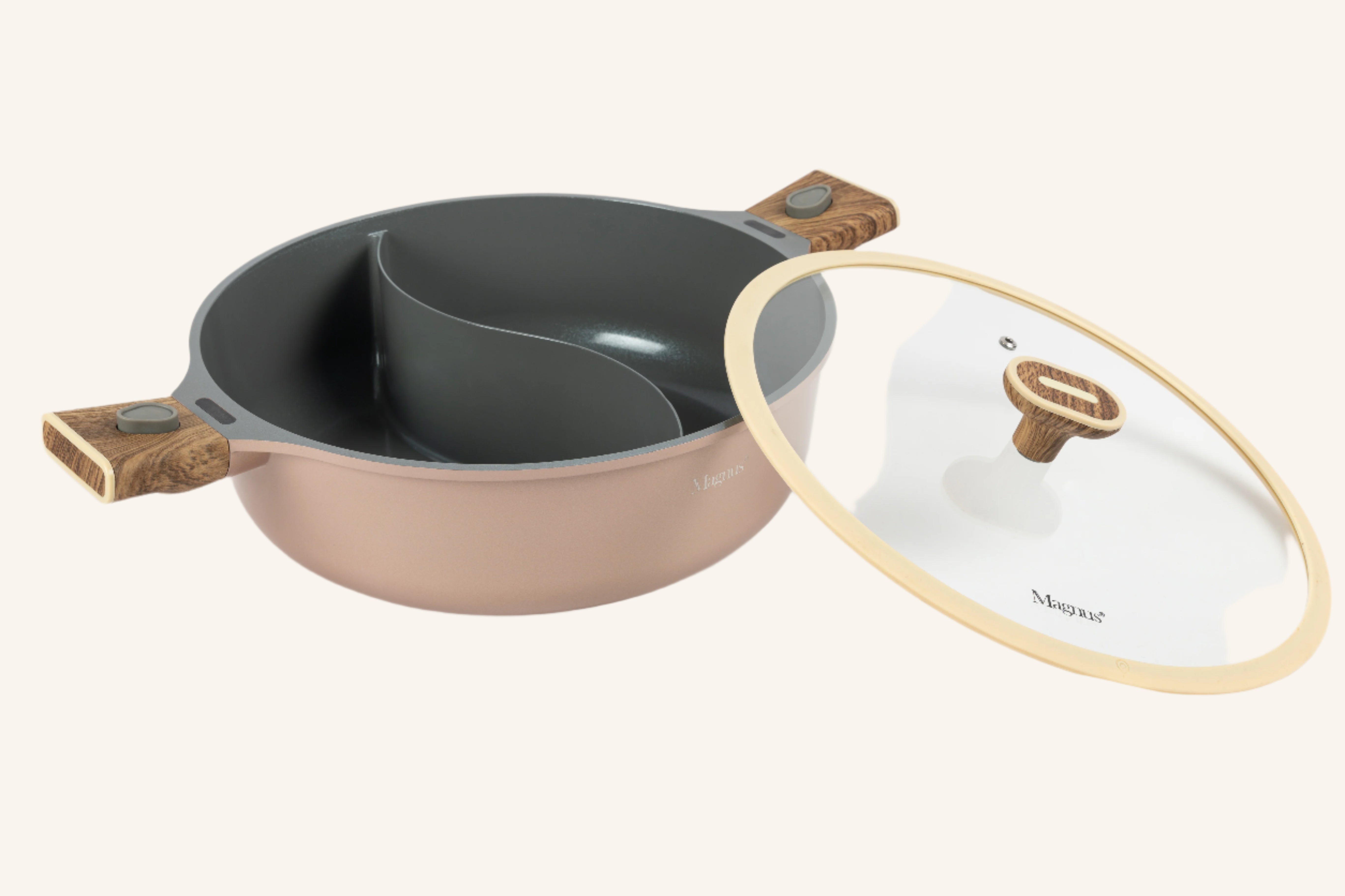 סיר מחולק דגם שמפניה ידיות נשלפות