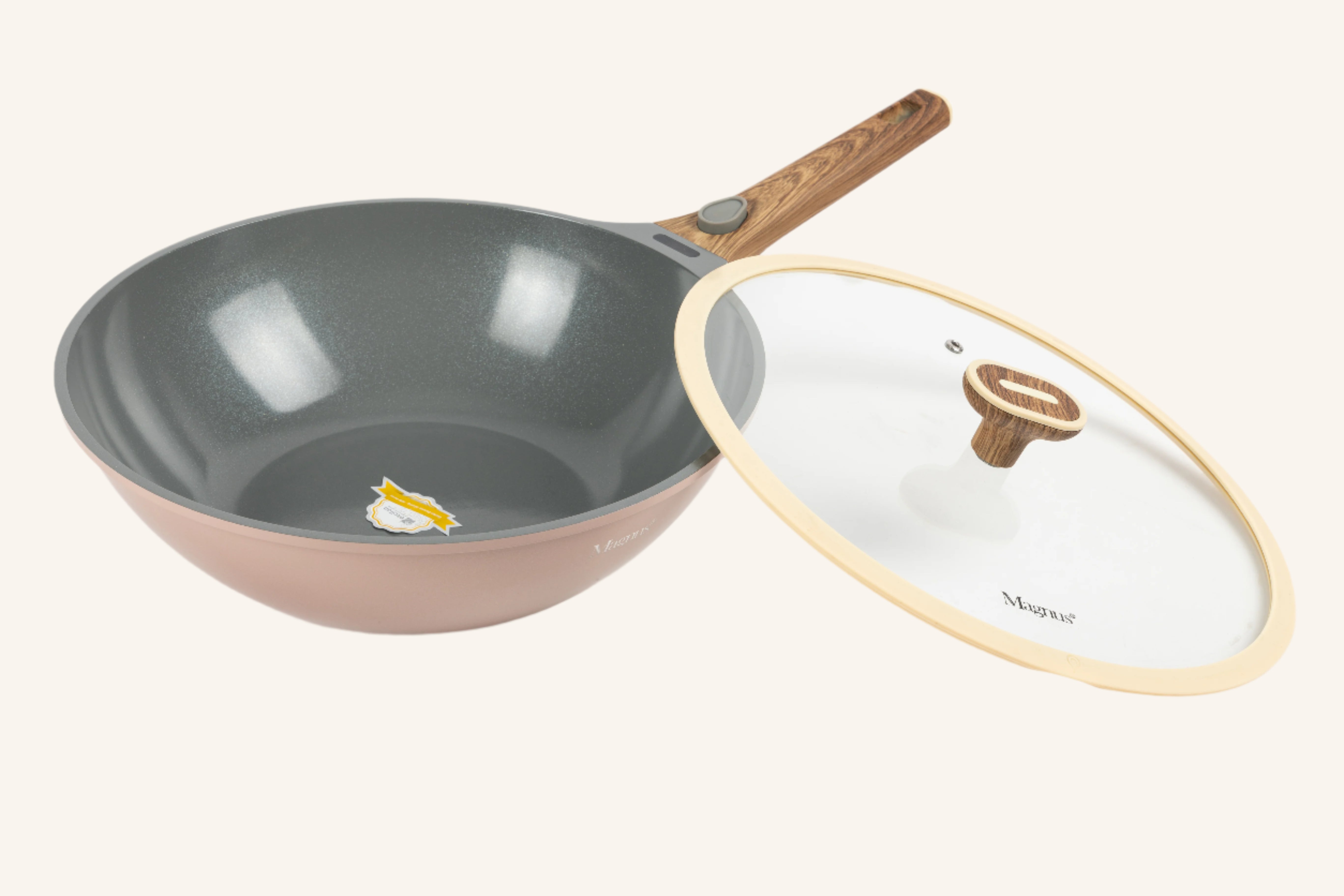 ווק 30 ס"מ דגם שמפניה ידיות נשלפות