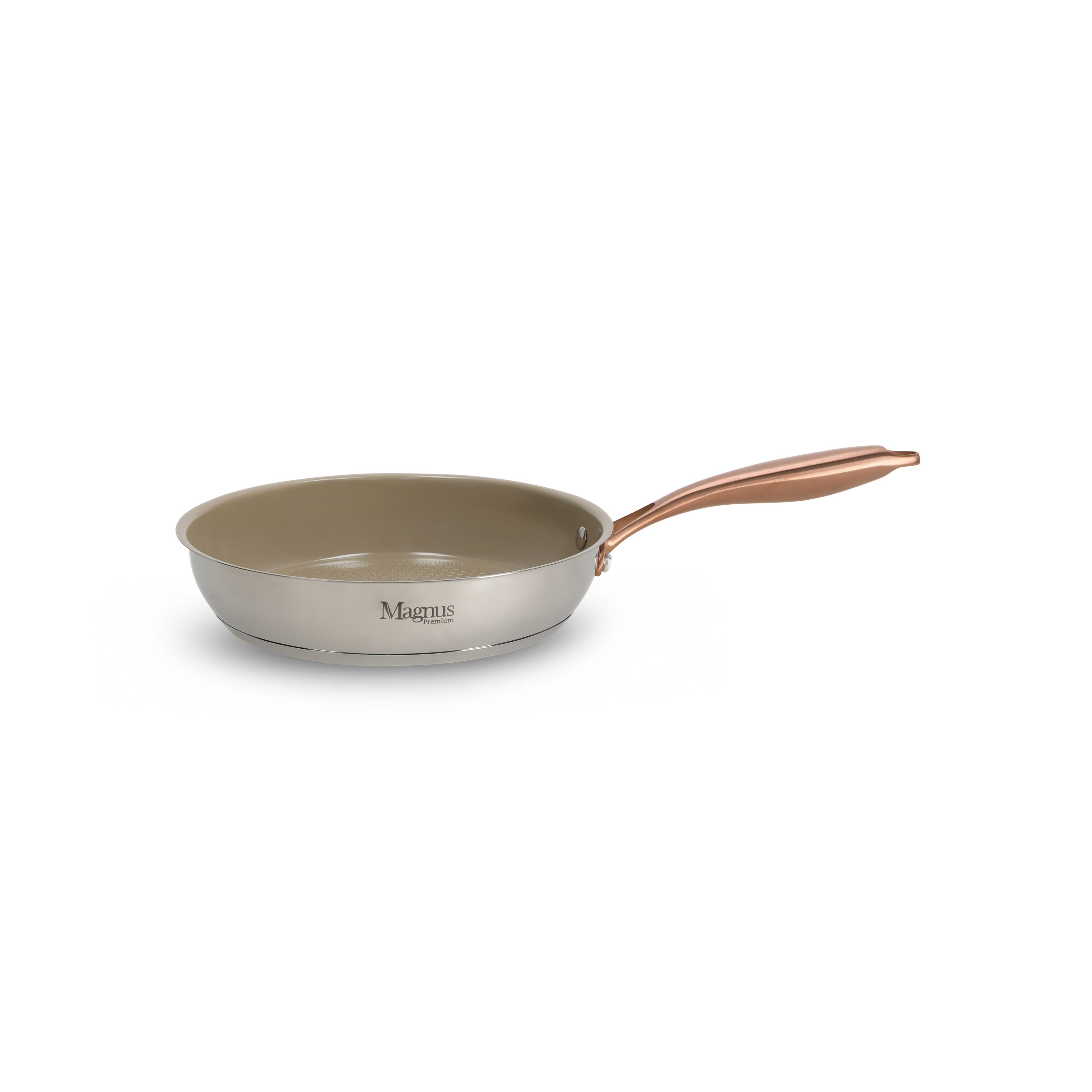 סט 3 מחבתות נירוסטה CERAMIC