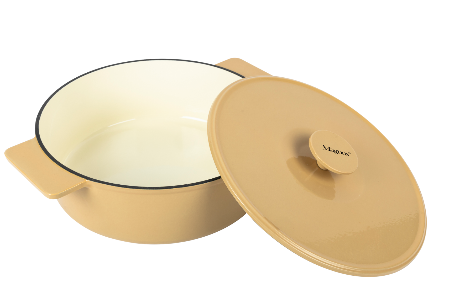 סיר יציקת ברזל סוטאז' גבוה דגם BUTTER YELLOW