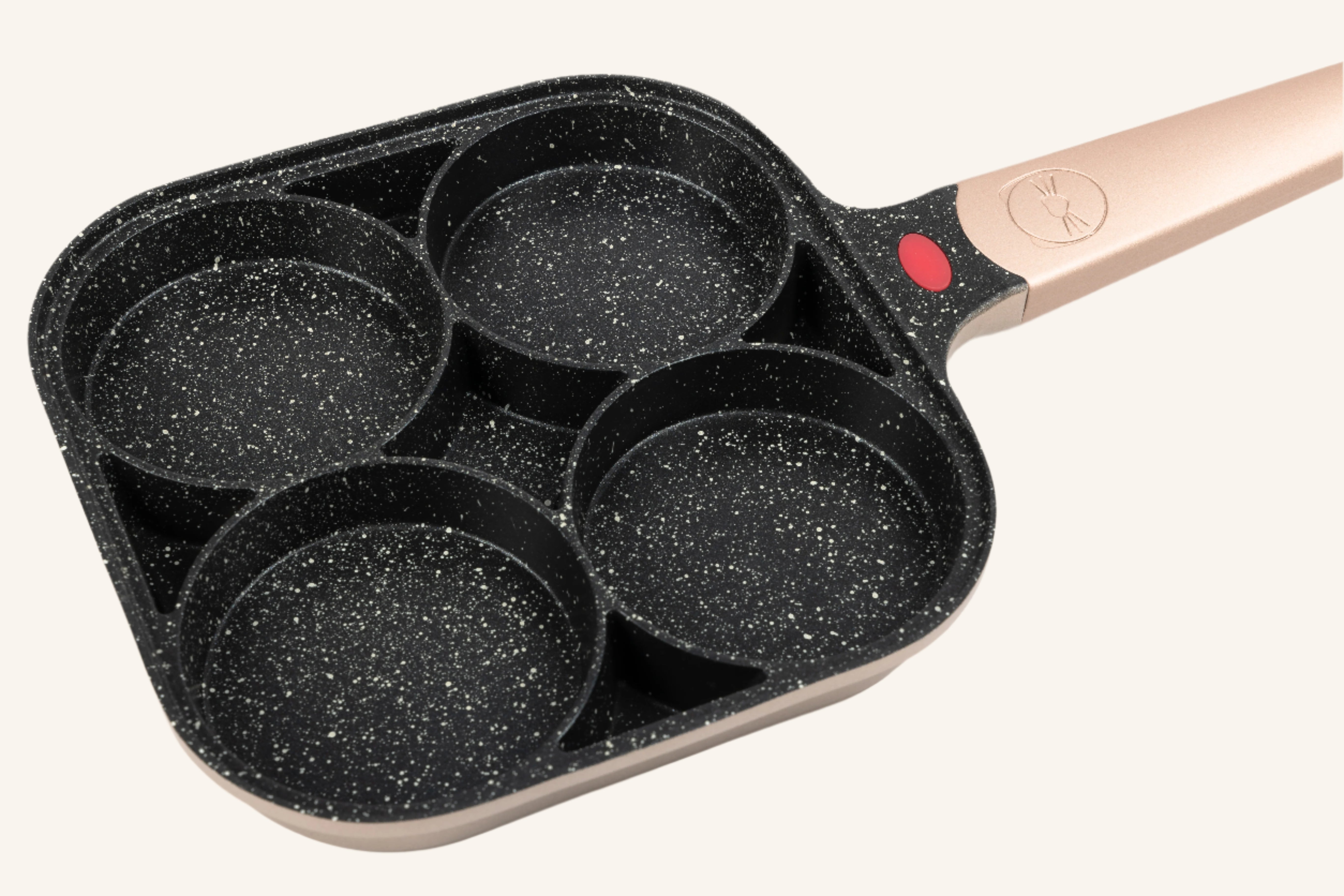 מחבת 4 שקעים 21 ס"מ עם מכסה