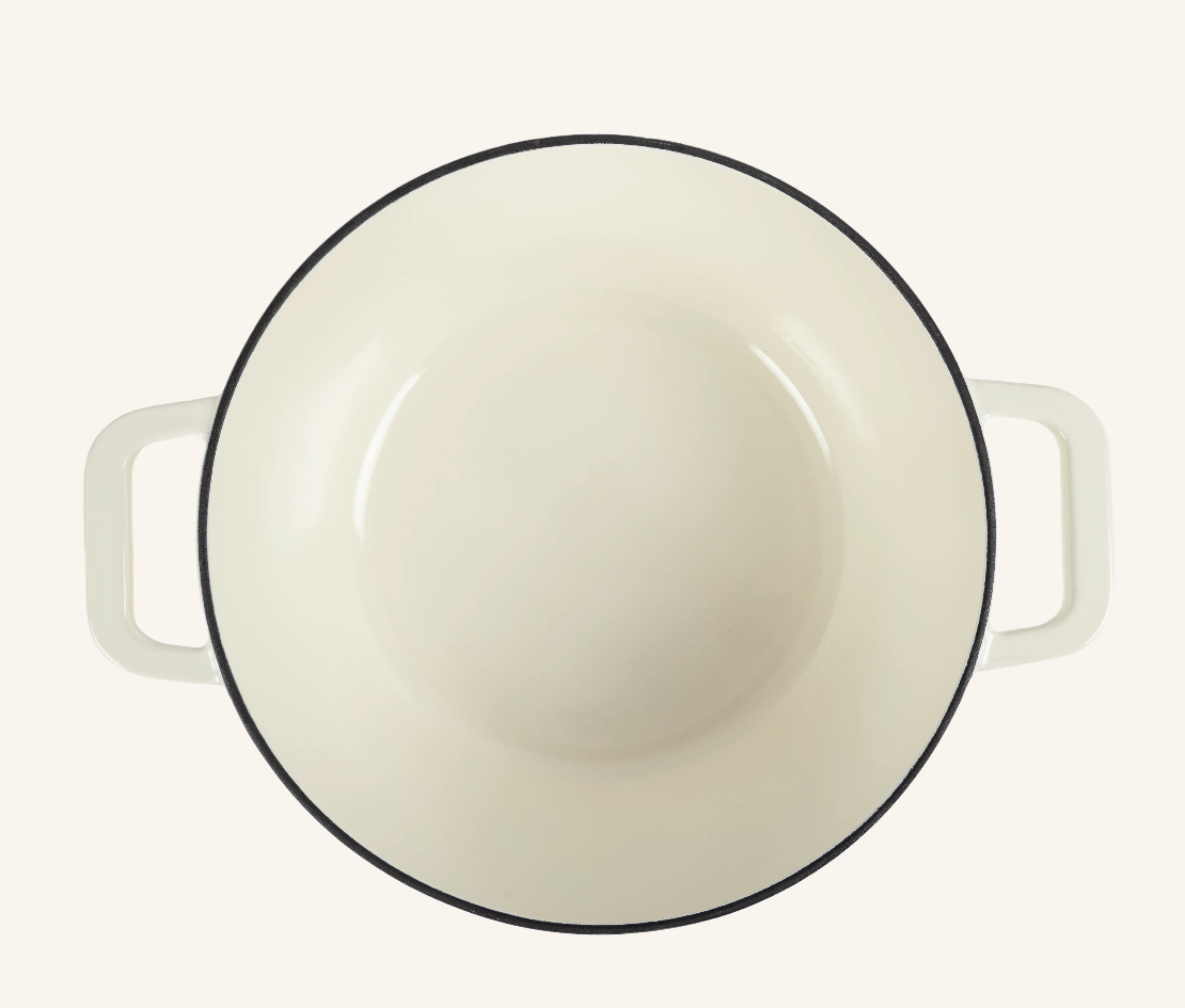 סיר יציקת ברזל עגול CREAM