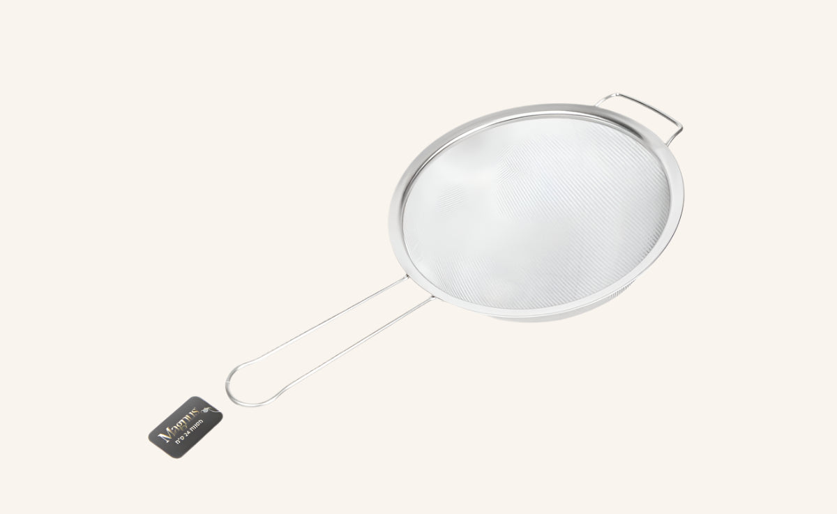 מסננת נירוסטה עם ידית 24 ס"מ