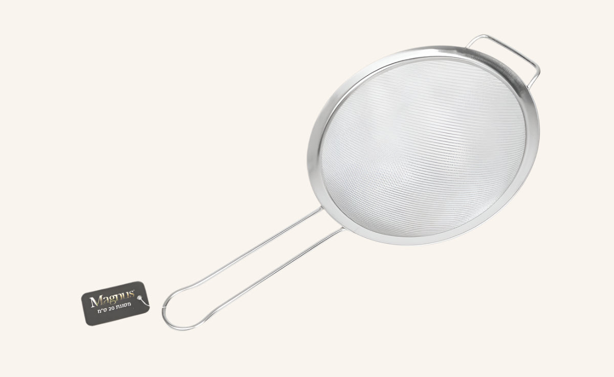 מסננת נירוסטה עם ידית 20 ס"מ