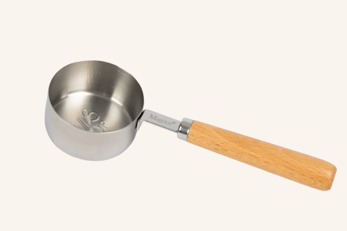 סט 4 כוסות מדידה בגוון כסף