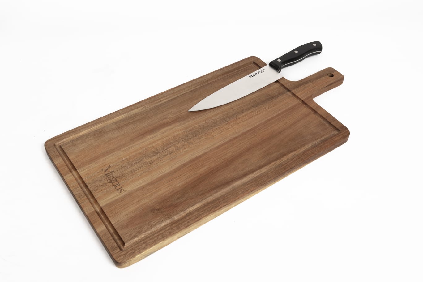 סט קרש חיתוך וסכין שף