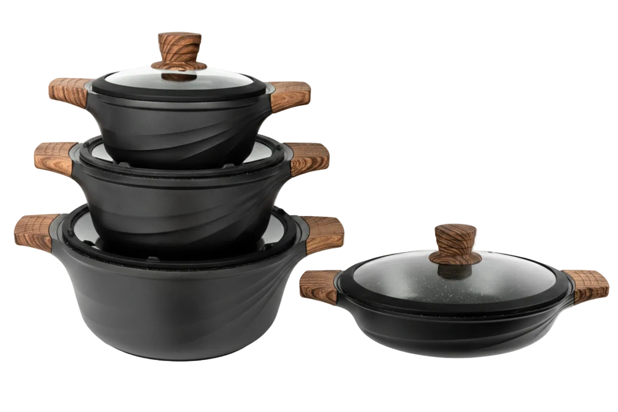 מארז 4 סירים Black Royal